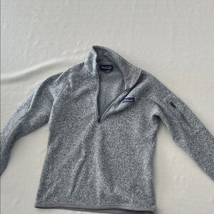 Patagonia Heather Gray Fleece Pullover